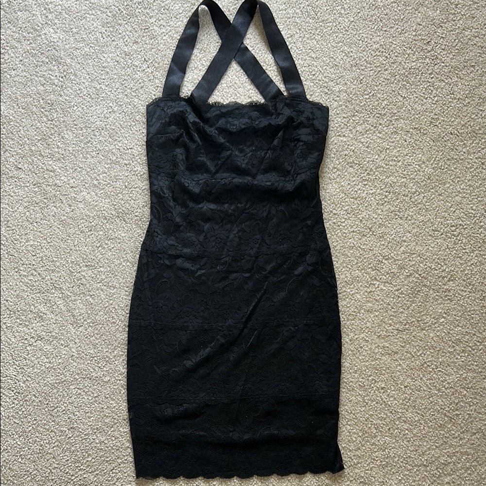 Guess Black Bodycon Dress Cocktail M